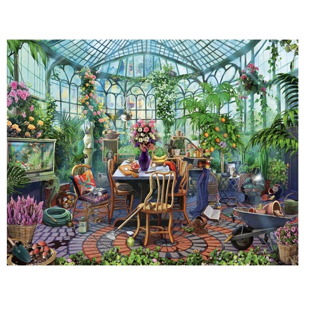 Ravensburger Greenhouse Mornings Jigsaw Puzzle New‎ Sealed 500 Pieces ~19x14”